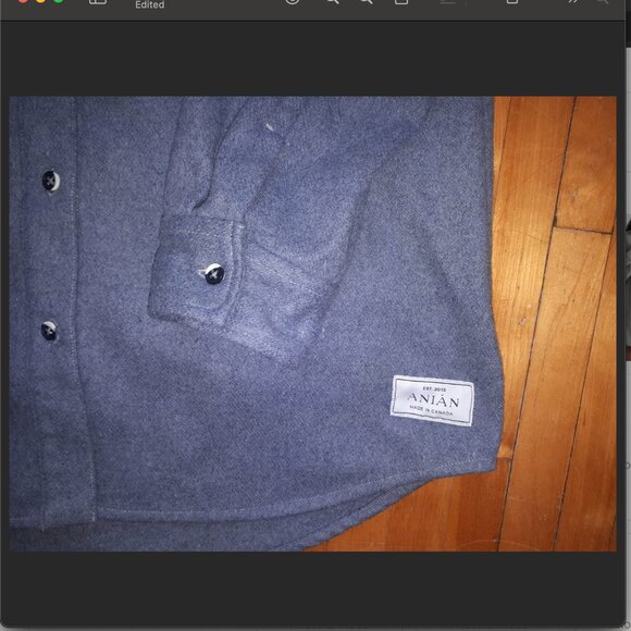 17 oz relaxed Melton wool - Large - Picture 3 of 7